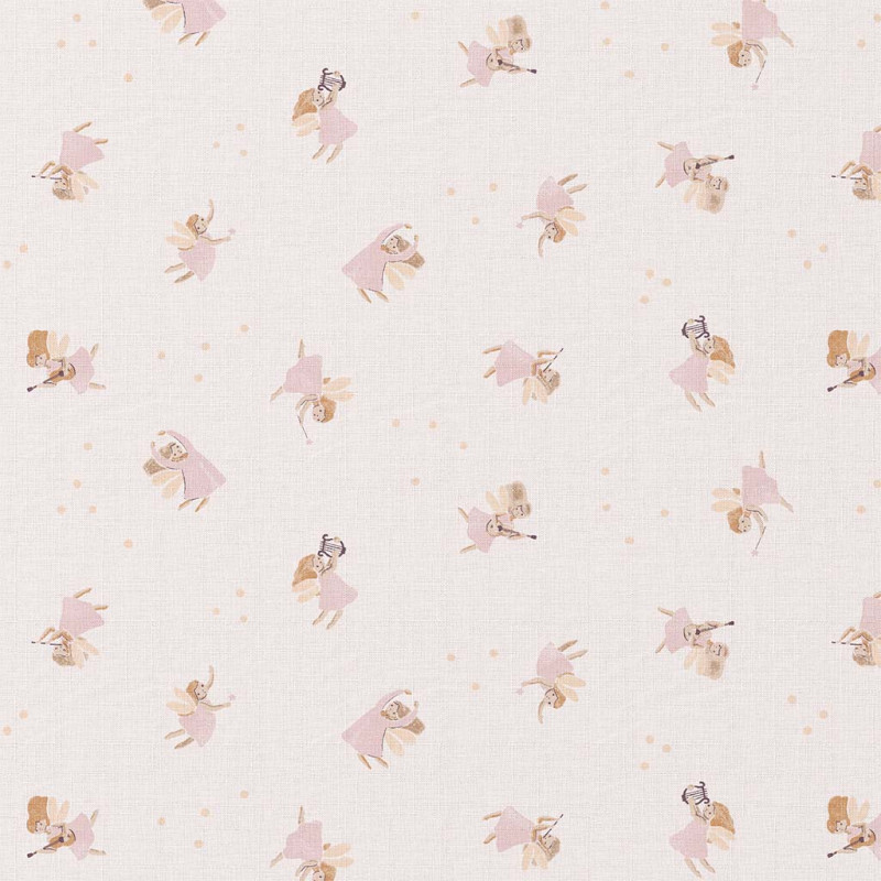 Printed Cotton AURORE3 Blush / Pink